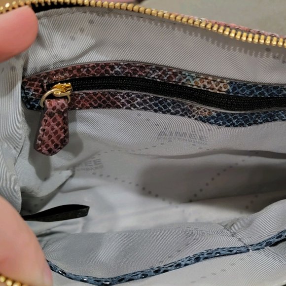 Aimee Kestenberg Snakeskin Print Crossbody Purse - Picture 6 of 8